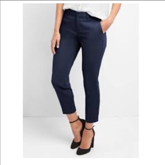 Gap Slim Crop Navy Pants - Picture 4 of 5